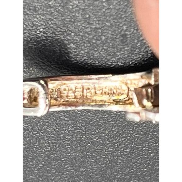 Ross Simon’s Sterling Silver Mother of Pearl Bar Pendant Necklace Earring Set - Picture 6 of 15